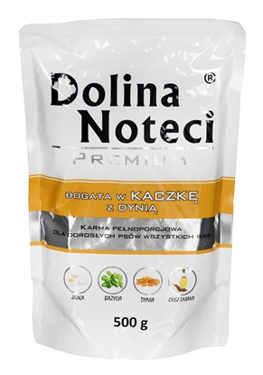 Attēls no DOLINA NOTECI Premium Rich in duck with pumpkin - Wet dog food - 500 g