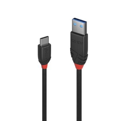 Picture of Lindy 1m USB 3.1 Type C to A Cable 3A, Black Line