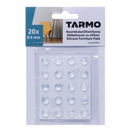 Picture of Pašlīmējošs silokons Tarmo caurspīdīgs 0.8cm 20gab.