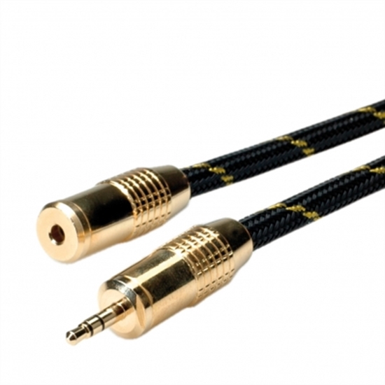 Picture of ROLINE GOLD 3.5mm Audio Extension Cable, M/F, 10.0 m