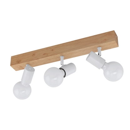 Attēls no Sp.l.-TOWNSHEND3 3x60W E27 koka/balta