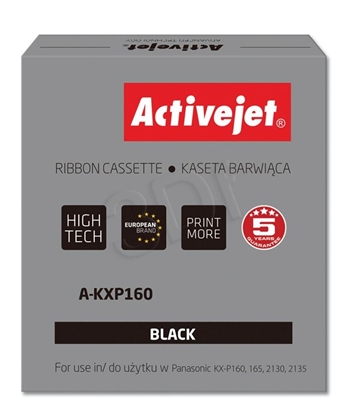 Attēls no Activejet A-KXP160 Ink ribbon (replacement for Panasonic KXP160; Supreme; 3.000.000 characters; black)