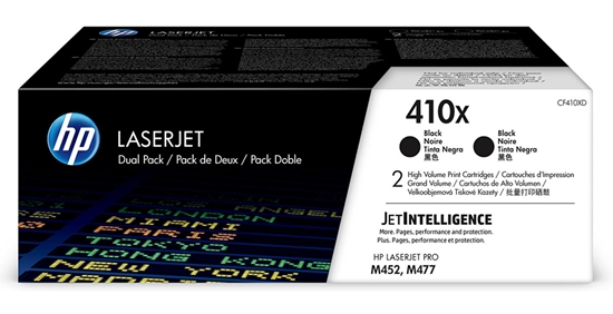 Picture of HP Toner CF 410 XD black No. 410 X          Twin Pack