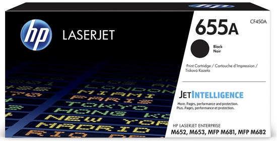 Picture of HP 655A Black Original LaserJet Toner Cartridge