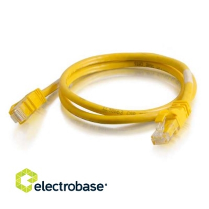 Изображение Patch cord | Patch Kabelis | Patch cable | 1m | CAT6 | FTP | STP | 100cm | ElectroBase ® | Dzeltens