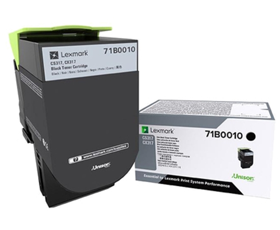 Picture of Lexmark 71B0010 toner cartridge 1 pc(s) Original Black