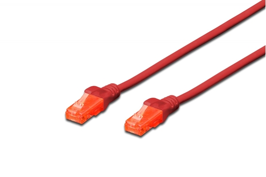 Изображение Patch cord nieekranowany U/UTP Kat.6 AWG 26/7 miedź LSOH 5,0m Czerwony