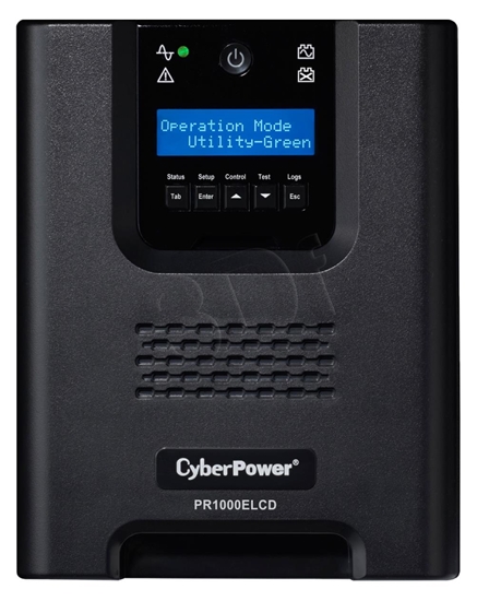 Изображение CyberPower PR1000ELCD uninterruptible power supply (UPS) Line-Interactive 1 kVA 900 W 8 AC outlet(s)