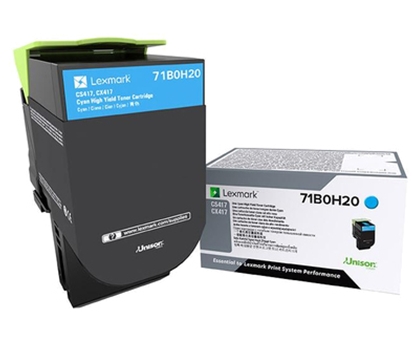 Attēls no Lexmark 71B0H20 toner cartridge 1 pc(s) Original Cyan