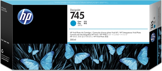 Picture of HP 745 300-ml DesignJet Cyan Ink Cartridge