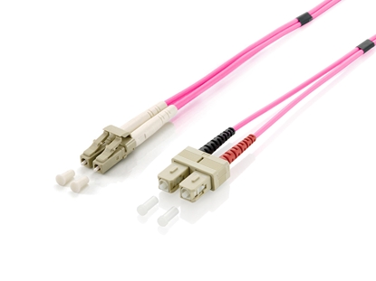 Attēls no Equip LC/SC Fiber Optic Patch Cable, OM4, 10m