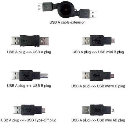 Attēls no Vivanco adapter kit USB 6pcs  (45259)