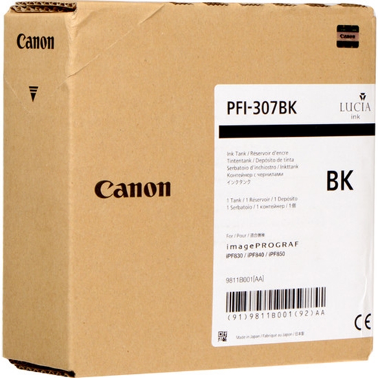 Picture of Canon PFI-307BK ink cartridge Original Black