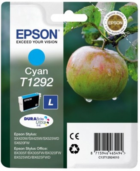 Picture of Epson Apple Singlepack Cyan T1292 DURABrite Ultra Ink