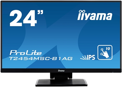Attēls no Iiyama 23,8" PCAP 10P Touch Screen, Anti Glare coating, 1920x1080, IPS-panel, Flat Bezel Free Glass Front, VGA, HDMI, 250cd/m², 1000:1 Static Contrast, 5ms