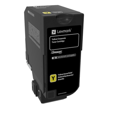 Изображение Lexmark 74C20YE toner cartridge 1 pc(s) Original Yellow