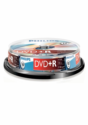Picture of 1x10 Philips DVD+R 4,7GB 16x SP