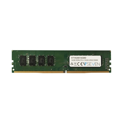 Изображение V7 16GB DDR4 PC4-19200 - 2400MHz DIMM Desktop Memory Module - V71920016GBD