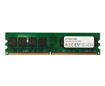 Attēls no V7 1GB DDR2 PC2-5300 667Mhz DIMM Desktop Memory Module - V753001GBD