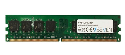 Attēls no V7 4GB DDR2 PC2-6400 800Mhz DIMM Desktop Memory Module - V764004GBD