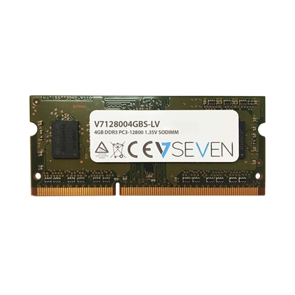 Изображение V7 4GB DDR3 1600MHz SO-DIMM memory module 1 x 4 GB