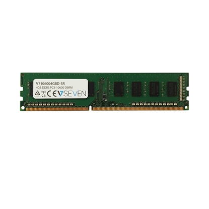 Picture of V7 4GB DDR3 PC3-10600 1333MHZ DIMM Desktop Memory Module - V7106004GBD-SR
