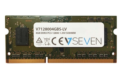Attēls no V7 4GB DDR3 PC3-12800 - 1600mhz SO DIMM Notebook Memory Module - V7128004GBS-LV