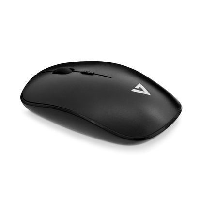 Picture of V7 Low Profile Wireless Optical Mouse - Black
