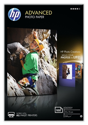 Picture of HP Advanced Glossy Photo Paper-100 sht/10 x 15 cm borderless