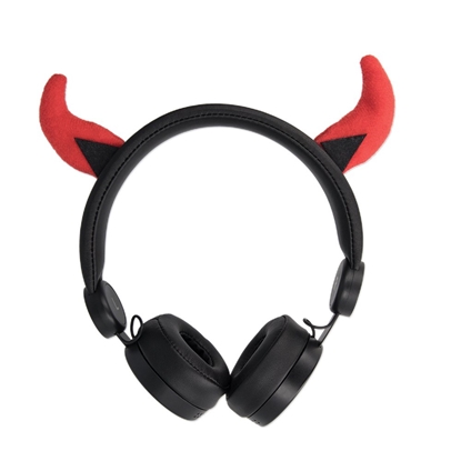 Attēls no Forever AMH-100 Devil Universal Headphones For Childs With Cable 1.2m / LED Animal Ears