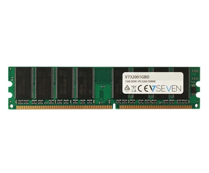 Attēls no V7 1GB DDR1 PC3200 - 400Mhz DIMM Desktop Memory Module - V732001GBD