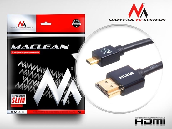 Изображение Przewód HDMI-microHDMI SLIM 2m MCTV-722