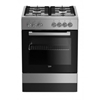 Picture of BEKO Cooker FSE62120DX 60 cm, Gas/Electric, Inox color/black glass
