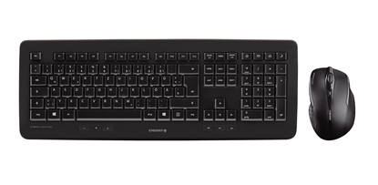 Изображение CHERRY DW 5100 keyboard Mouse included RF Wireless French Black
