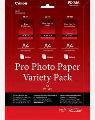 Attēls no Canon PVP-201 Pro Photo Paper Variety Pack A 4 3x5 Sheets
