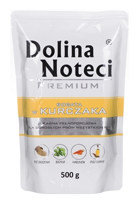 Picture of DOLINA NOTECI Premium Rich in chicken - Wet dog food - 500 g