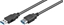 Изображение Kabel USB MicroConnect USB-A - USB-A 1 m Czarny (USB3.0AAF1B)