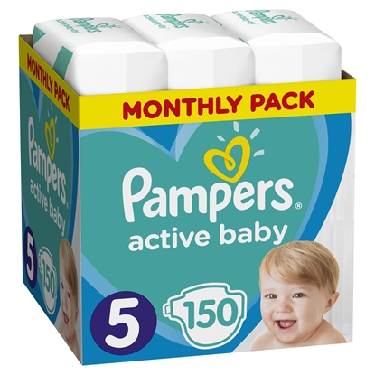 Attēls no Pampers Active-Baby Monthly Box 150 pc(s)