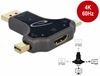 Picture of Delock 3 in 1 Monitor Adapter with USB-C™ / DisplayPort / mini DisplayPort in to HDMI out with 4K 60 Hz