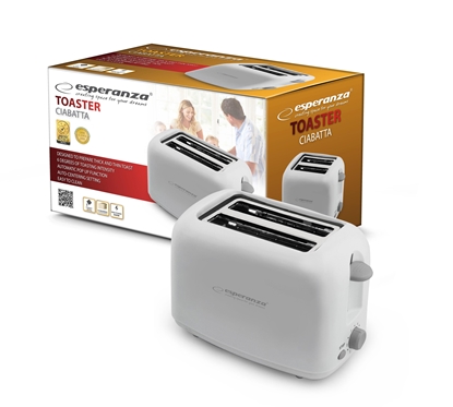 Attēls no Esperanza EKT002 Caprese 2 slice(s) 600 W White