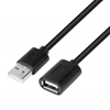 Picture of Kabel USB AM-AF 1.8 m przedłużacz czarny