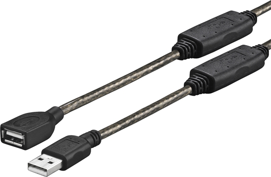 Picture of Kabel USB VivoLink USB-A - USB-A 15 m Czarny (PROUSBAAF15)