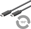 Изображение Kabel USB MicroConnect USB-C - USB-C 0.5 m Czarny (USB3.1CC0.5)