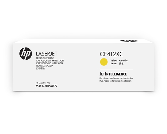 Picture of HP 410X (CF412XC) Toner Cartridge, Yellow
