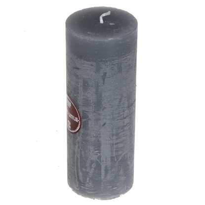 Picture of Svece-stabs Rustik 6x16cm pelēka