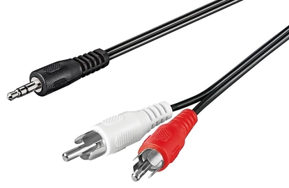 Picture of Kabel Techly Jack 3.5mm - RCA (Cinch) x2 3m czarny (907545)