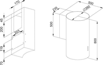Picture of Ciarko ORP Wall-mounted Black 767 m³/h