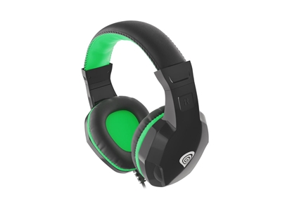 Attēls no GENESIS ARGON 100 Headset Wired Head-band Gaming Black, Green
