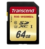 Picture of Transcend SDXC              64GB Class 10 UHS-I U3 Ultimate