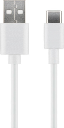 Изображение Kabel USB MicroConnect USB-A - USB-C 1 m Biały (USB3.1CCHAR1W)